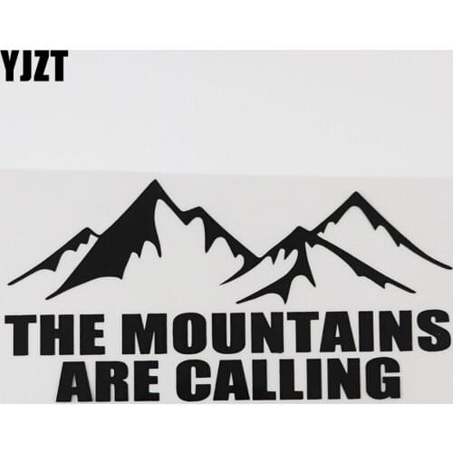 YJZT 18.1CMX8.9CM Fun Camping Hiking Adventure Vinyl Car Sticker Black/Silver 8A-1022
