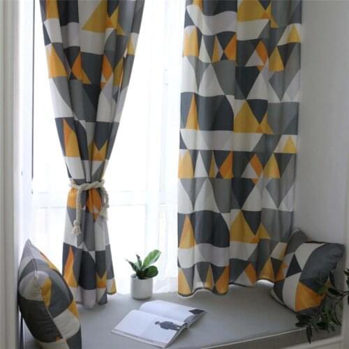 WooJoy Cotton Curtains For Windows