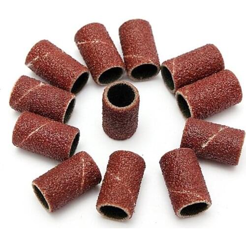 100pcs Sanding Grinders for Nails Apparatus for Manicure Grinding Bands Polishing Milling Accessories Nail Pedicure Nail Bits