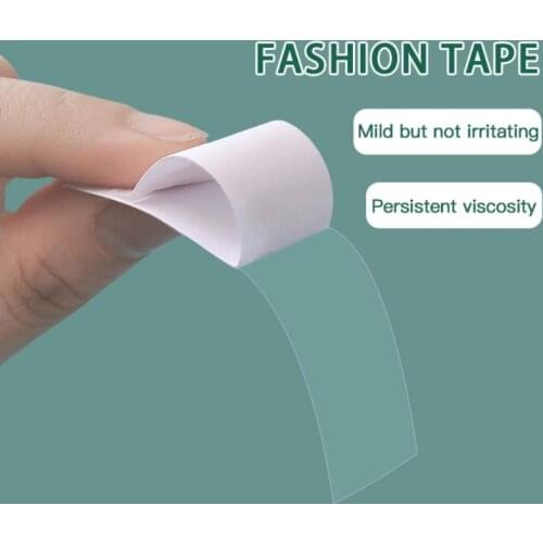 36pcs Invisible Anti-glare Sticker Shirt Strap Fixed Non-slip Transparent 2sided Adhesive for Dress Neckline Shirt Lingerie Band