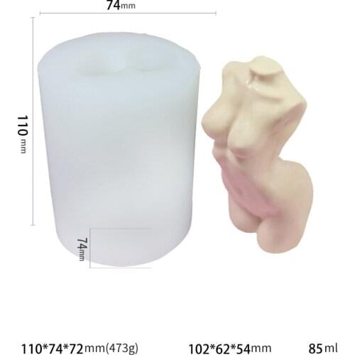 3D Body Mold Women Body Candle Making Mold 10349251