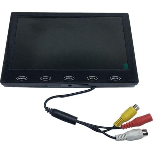 7-Inch TFT LCD Monitor Color TFT LCD 800X480 DC 12V Monitor Video+AV Cable DVD VCR for Car Home Wall Display