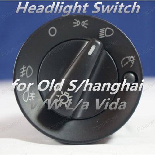 Polarlander Car Headlight Switch Knob Button for Old S/hanghai V/W L/a Vida 1U0941531a Fog Headlight Lamp