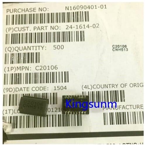 Free shipping 10pcs C20106 CNH513 network transformer