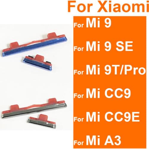 Power & Volume Side Button For Xiaomi Mi 9 SE CC9 CC9E 9T Pro A3 Power Side Key Volume Switch For Redmi K20 Pro Replacement Part