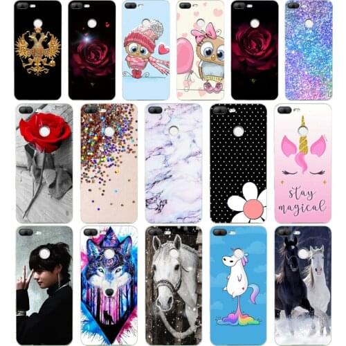 B 5.65" Huawei Honor 9 Lite Case Cover Soft Silicone TPU Case FOR Huawei Honor 9 Lite Case Back Shell Honor 9 10 Lite Case