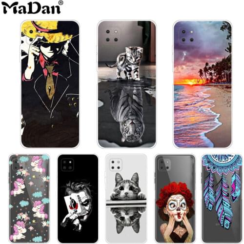 Phone Cases For Samsung Galaxy A22 5G Case Thin Clear Silicone Protective Back Soft Funda For Samsung A22 5G Cover Coque Drawing