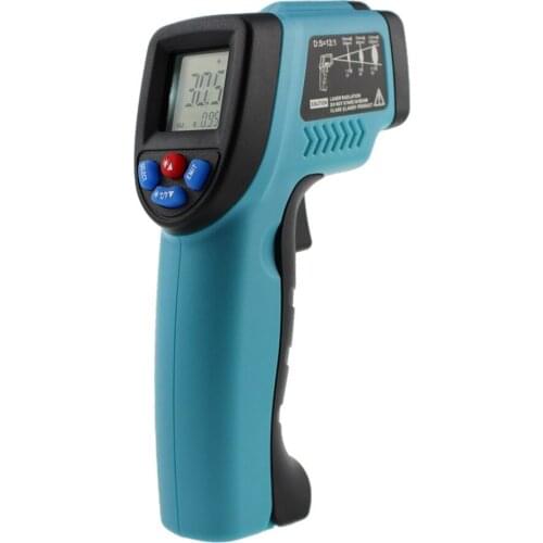 Digital Infrared Thermometer Laser Industrial Thermometer-50 ~ 550℃ LCD Temperature Meter Alarm Non-Contact Temperature Gun