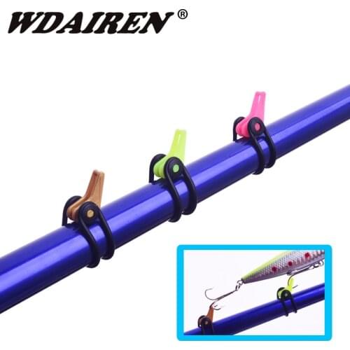 10set Fishing Hook Keeper for Fishing Rod Pole Fishing Lures Spoon Bait Fishhook Safety Holder Fishing Tackle Accessories FA-117