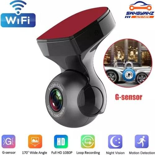 HD 1080P Wifi Dash Cam Car Dvr Dash Camera FHD Dvr Recorder Wifi G-sensor Gps Mini dash Camera Night Registrator Recorder