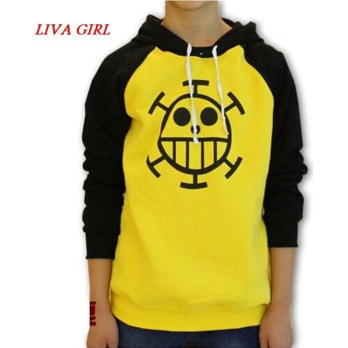 Hot sale Anime One Piece Trafalgar Law Sweatshirt Death Surgeon Hoodie Jacket coat Cosplay Costumes