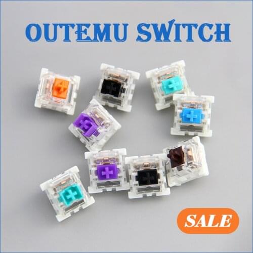 Outemu Switch 3 Pin Mechanical Keyboard Clicky Linear Tactile Silent Switches blue brown RGB LED SMD Compatible with MX switch