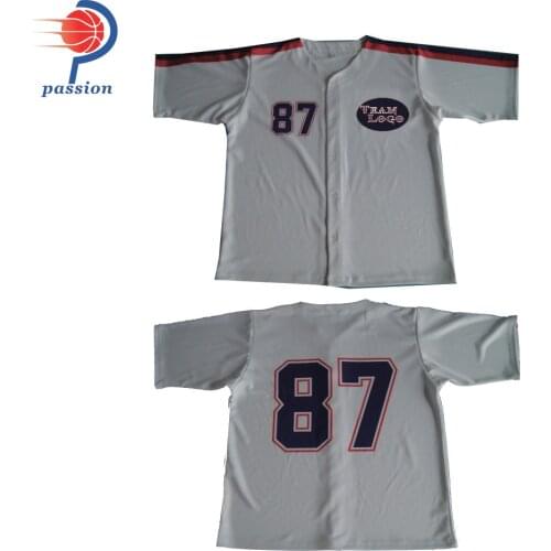 Wholesale Sublimation Button Baseball Shirt With N0.87