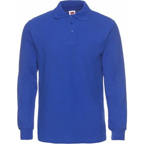 NEEDBO Long Sleeve Polos For Men