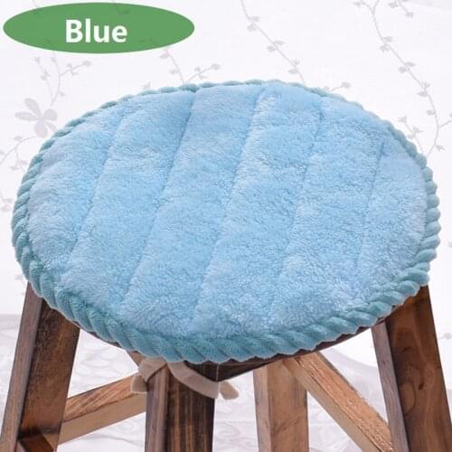 Anti-slip Farley Velvet Chair Cushion Comfortable Office Home Seat Cushions Round Dinning Chair Seat Pad Warm Buttocks Chair Mat