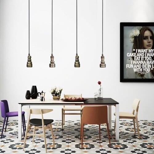 Industrial Hanging Lamp American personality LED 3W AC 220v Retro iron Pendant lamp Bar/clothing shop indoor light fixture