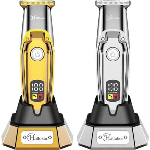 Corded cordless professional LED display hair trimmer for men barber shop hair clipper powerful electric hair cutting miachine