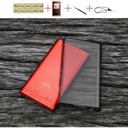 Soft Cover Crystal TPU Clear Case for Sony Walkman NW A55HN A56HN A57HN A50 A55 A56 A57 with Screen Protector and Straps