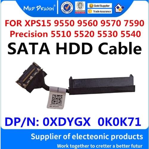 SATA Hard Drive HDD Connector Flex Cable For Dell XPS15 9550 9560 9570 7590 M5510 M5520 M5530 M5540 0XDYGX XDYGX 0K0K71 K0K71