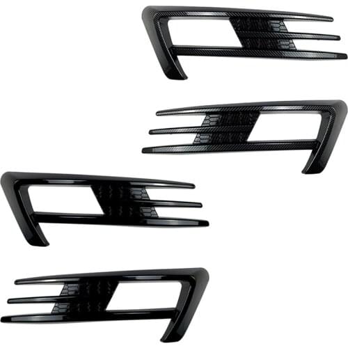 For Golf 7 MK7 2014 2015 2016 2017 Front Bumper Fog Light Grilles Fog Lamp Eyebrow Cover Trim