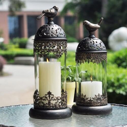 RONGYANG FAMILY Decorative Metal Candlesticks
