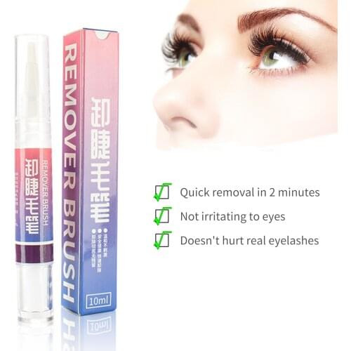 Eyelash Glue Remover Pen 10ml Remover Brush Pen for Eyelash Extension Glue Fast Removing Eyelash Extensions Makeup Tools