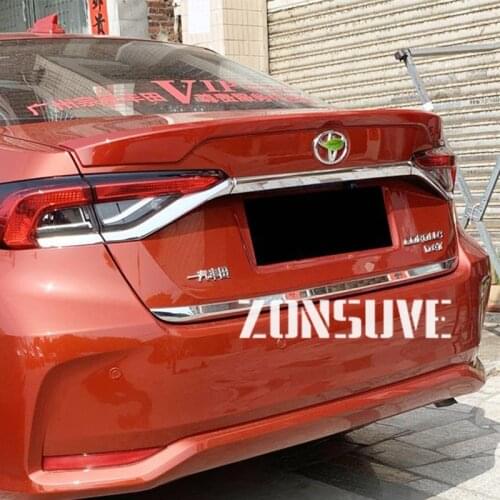 Use For Toyota Corolla Altis 2020 2021 Year Spoiler ABS Plastic Carbon Fiber Look Rear Trunk Wing Car Body Kit Accessories