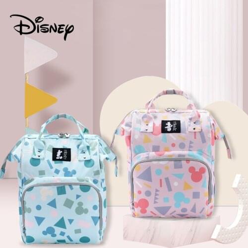 Disney Mickey Baby Diaper Bags Large Capacity Mother Organizer Maternity Travel Baby Stroller Bag Fashion Waterproof Diaper Bags