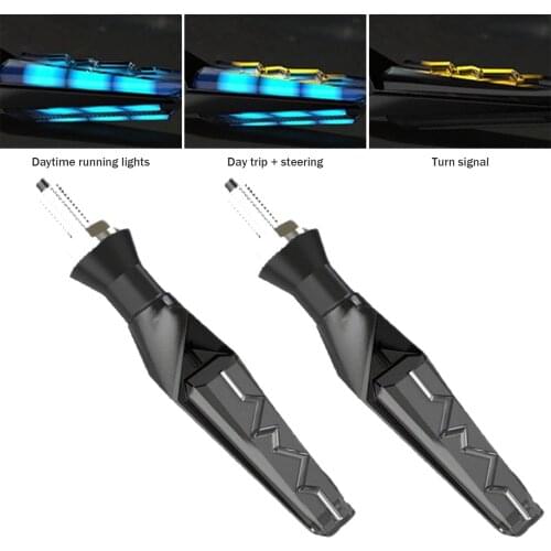 12V LED Turn Signal Light Motorcycle Amber Turn Signals Built Flasher Relay Flashing LED Indicators Lamp Double-sided Blinker