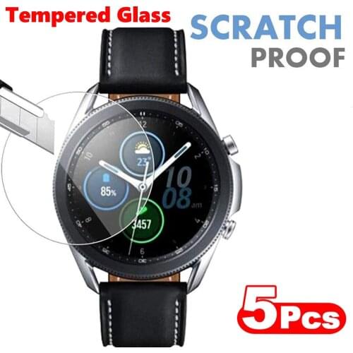 Tempered Glass For Samsung Galaxy Watch 3 45 41mm Smart Screen Protector Protective Films watch3 45/41 Scratch Proof Accessories