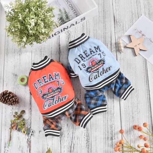 S-2XL Autumn Winter Four-Leg Stripe Warm Breathable Dog Jacket Clothes Puppy Outfit Pet Cat Coat Fashion Clothes Small Dog