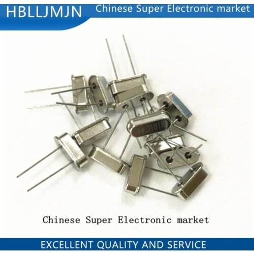 10PCS 14.31818MHz 49S DIP