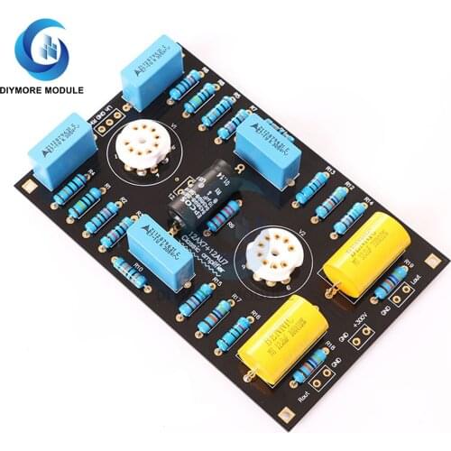 12AX7/12AU7 Tube Preamplifier Board 2.0 Channel Tube Bile Preamp Amplifier AMP For Home Speakers/Theater