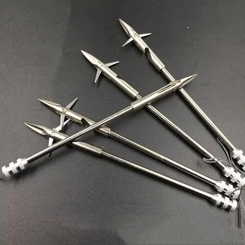 3/5pcs 16cm Stainless Steel Slingshot Fishing Arrow Heads Powerful Hunting Shooting Skill Darts Slingshot Fishing Tools
