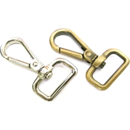 50pcs 25mm ZINC alloy push gate hook Swivel hook For Bag, Purse Strap