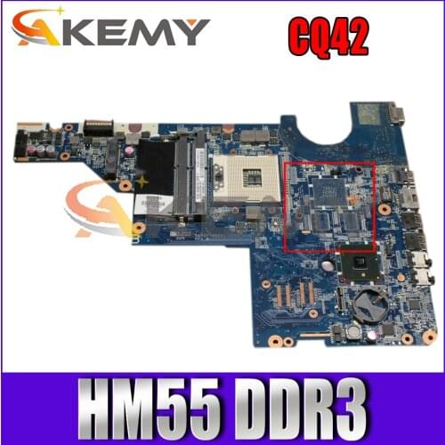 595184-001 595184-601 For HP Pavilion CQ42 Notebook Mainboard DA0AX1MB6H1 HM55 DDR3 Laptop motherboard