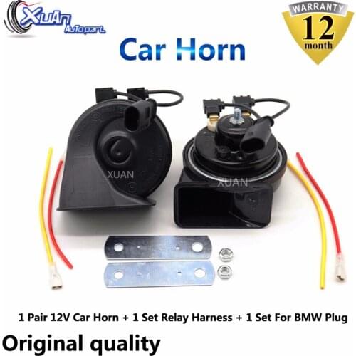 XUAN Car Horn Snail Horn For BMW 1 2 3 4 5 6 7 8 i X Z series GT X1 X3 X4 X5 X6 X7 M M2 M3 M4 M5 M6 M8 i3 i8 i5 i7 i9 Z4