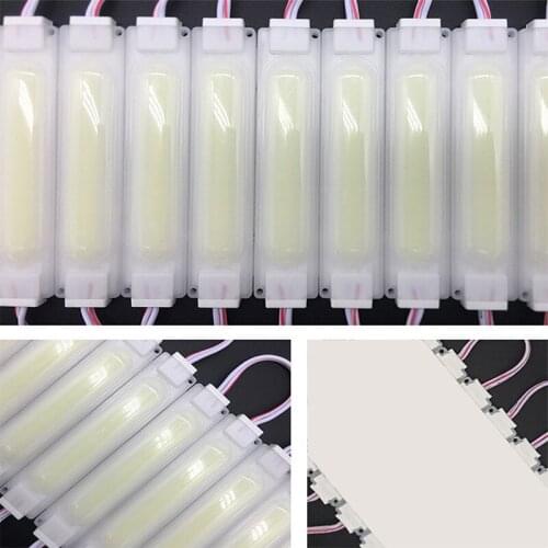 YOLU 10 Pcs LED light injection COB with lens DC12V 2.4W 200lm 92*20mm IP65 Household Lighting