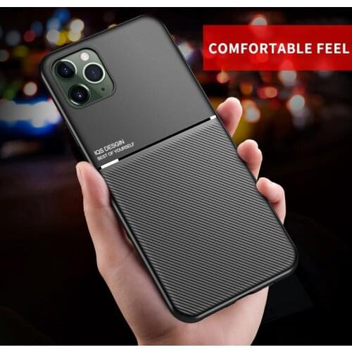 Car Magetic Leather Texture Case For iPhone 13 13Pro 12 Pro Max XS Ultra-thin Soft Phone Cover For iPhone 12 Mini XS Max Case