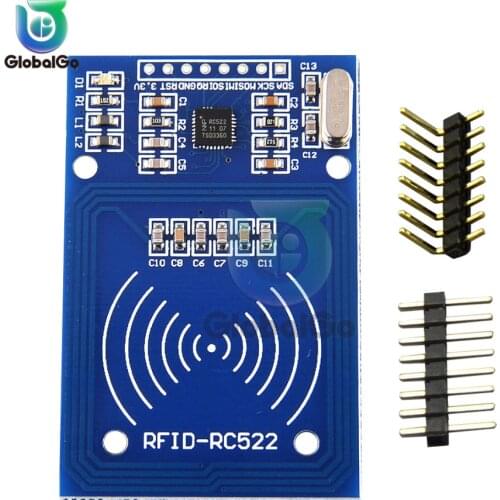 DC 3.3V 13.56MHz I2C/SPI RFID Wireless Module For Arduino MF RC522 RC-522 Reader Writer Sensor Card Module 2 Pins