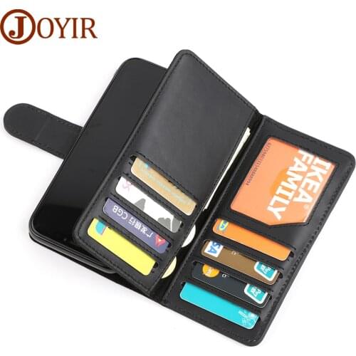 JOYIR Genuine Leather Card Holder Wallet Phone Bag for iPhone 11 Pro Max/iPhone 11/iPhone 11 Pro Phone Cover Leather Card Wallet