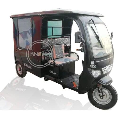 2021 New Design Electric Tricycle For Adults Three Wheels Mobility Scooter Family Cargo Vehicle Tuk Tuk Car For Sale