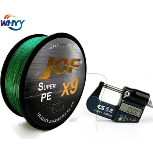 Hot JOF X9 Anti-bite Fishing Line 100M Braided Fishing Line 9 Strands MultiColor Multifilament Saltwater PE Line