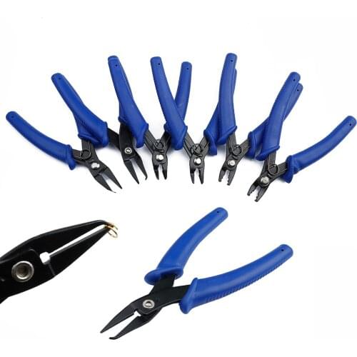 Multifunction Split Ring Opener Pliers Crimping Crimper Pliers Tool With Mini Diagonal Pliers DIY Beading Jewelry Hand Tools