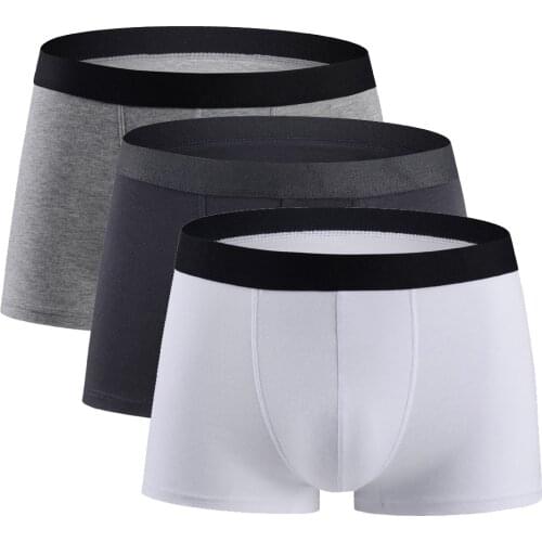 Male Panties Comfortable Men Underwear Solid Color Men Boxers Cotton Boxershorts Breathable Mens Sexy Underpants