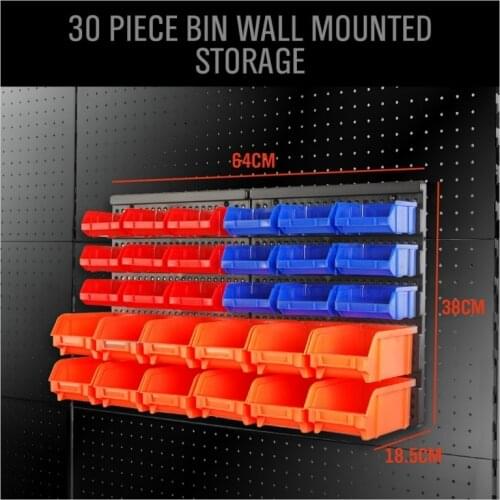 Wall-Mounted Parts Box Hardware Screw Classification Components Storage Box Garage Unit Shelving Organiser Plastic Toolbox