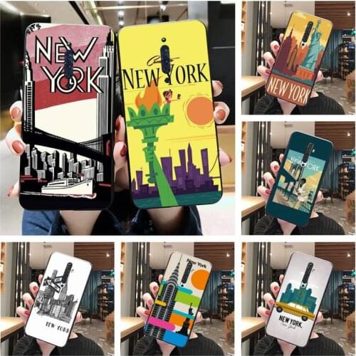 New York City Poster Phone Case For Oppo A5 A9 2020 Reno2 z Renoace 3pro A73S A71 F11