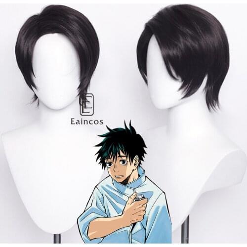 Anime Jujutsu Kaisen Yuta Okkotsu Cosplay Wig Black Short Hair Heat Resistant Synthetic Wigs