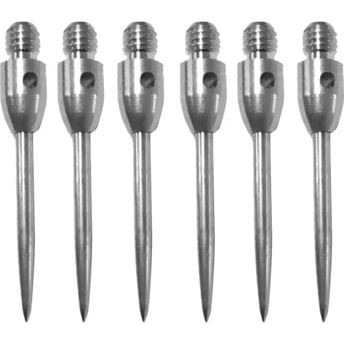 Perfeclan 6 pcs 2BA Target Dart Conversion Points Steel Tips Points Replacement Silver Darts Accessories 3.2cm
