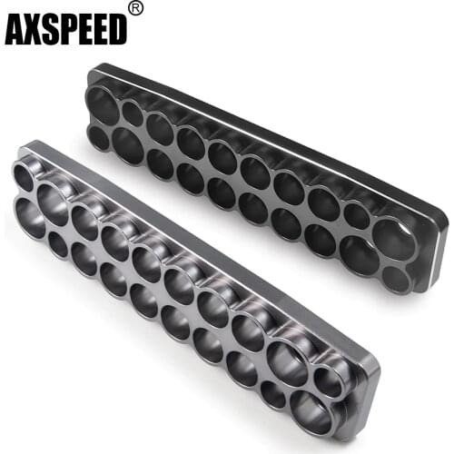 AXSPEED 1/5PCS Rc Car Parts Accessories 20 Holes Metal Hex Shank Screwdriver Bit Tools Stand Holder Head Storage Drill Tray Rack